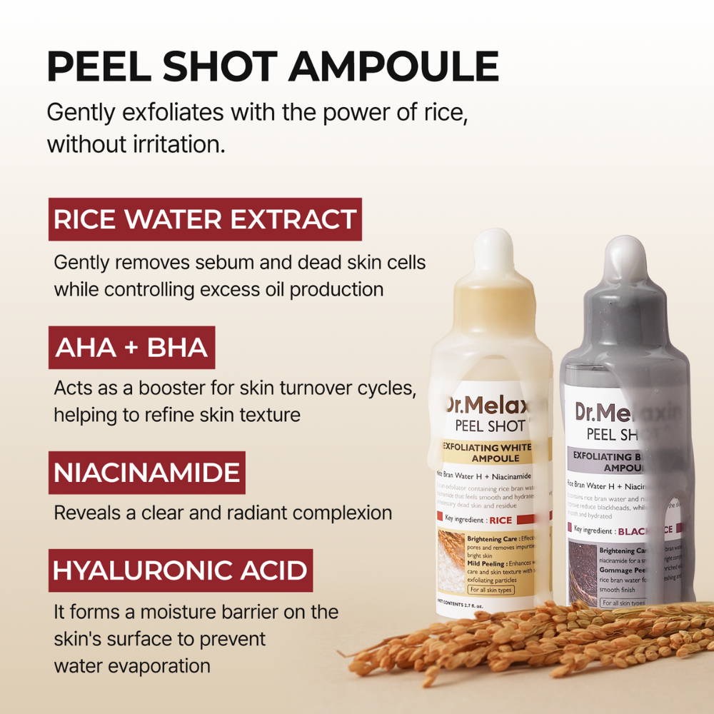 Peel Shot Glow Rice Ampoule Duo by Dr.Melaxin