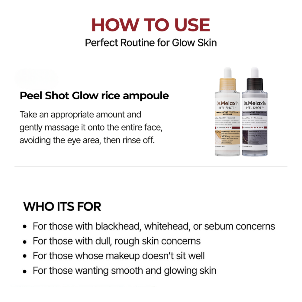 Peel Shot Glow Rice Ampoule Duo by Dr.Melaxin